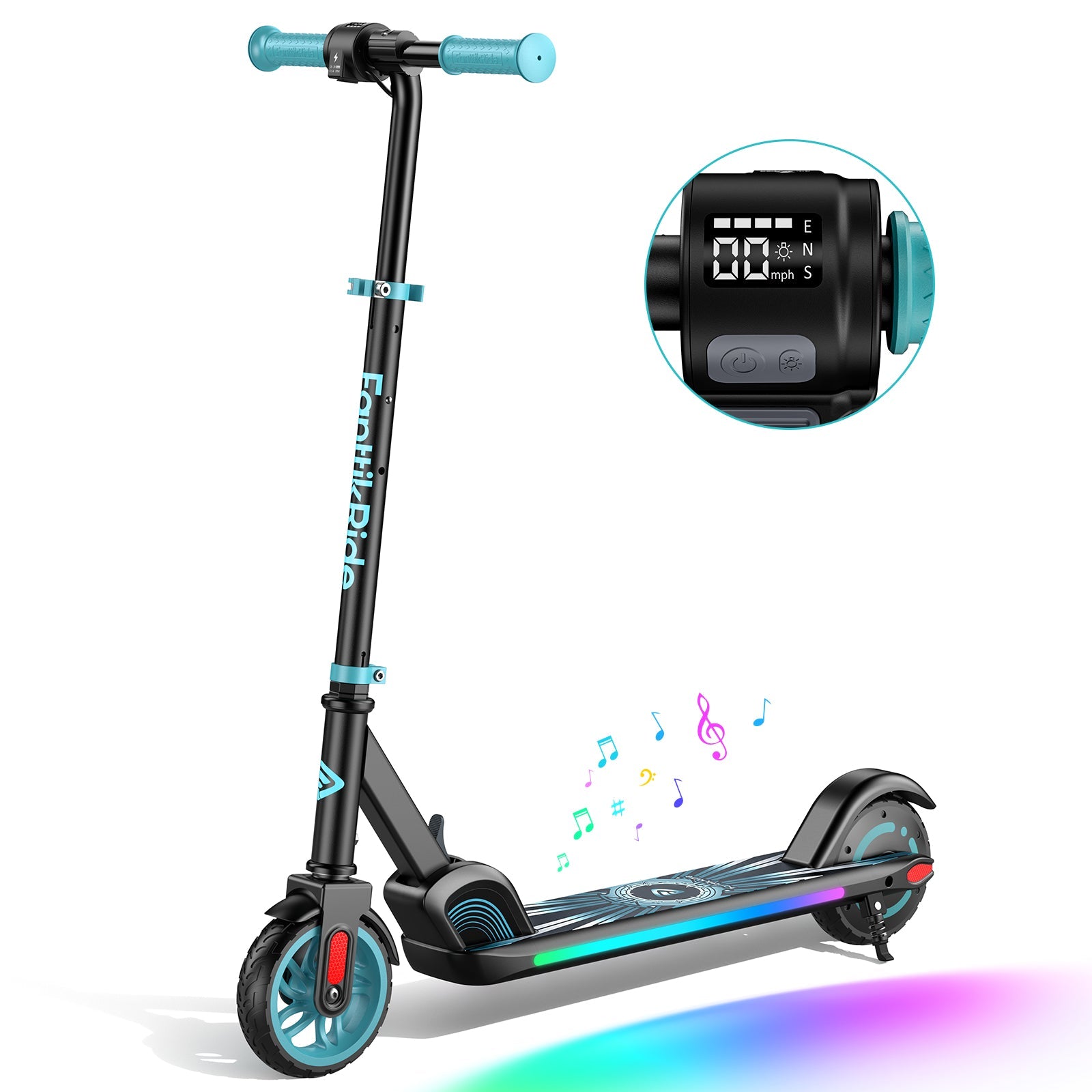 FanttikRide C9 Apex Electric Scooter for Kids Blue