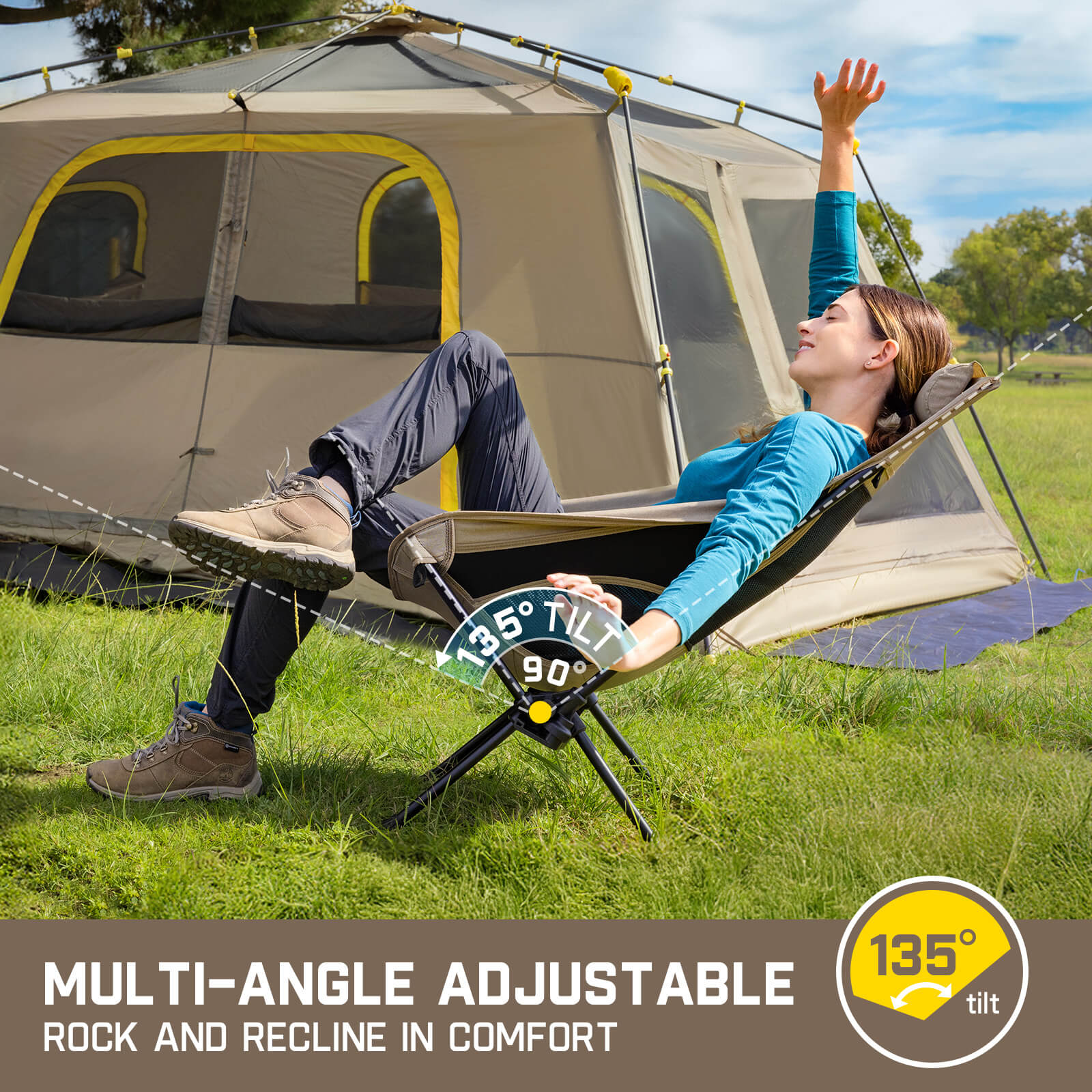 FanttikOutdoor Zeta L8 Max Rocker Camping Chair