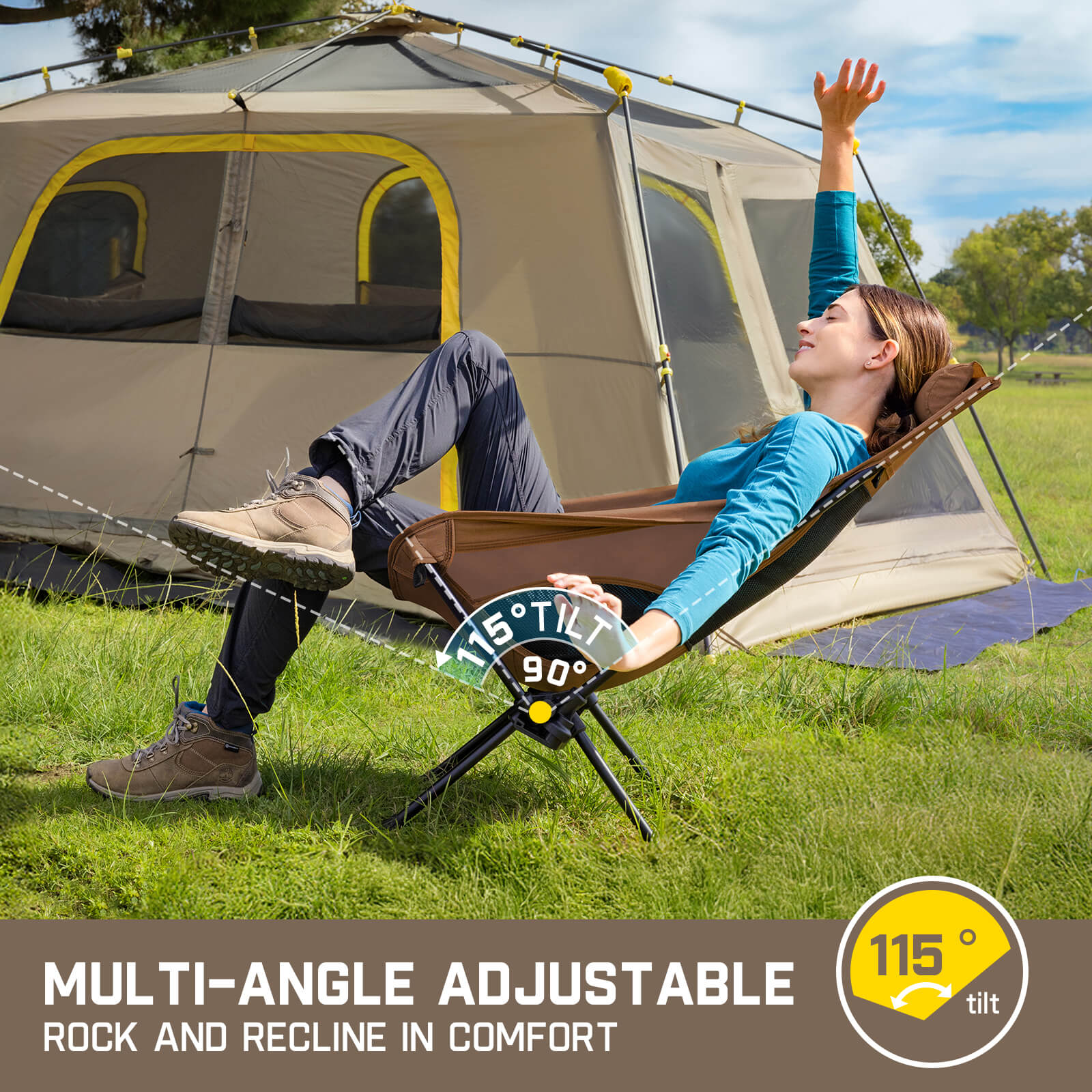 FanttikOutdoor Zeta L8 Max Rocker Camping Chair