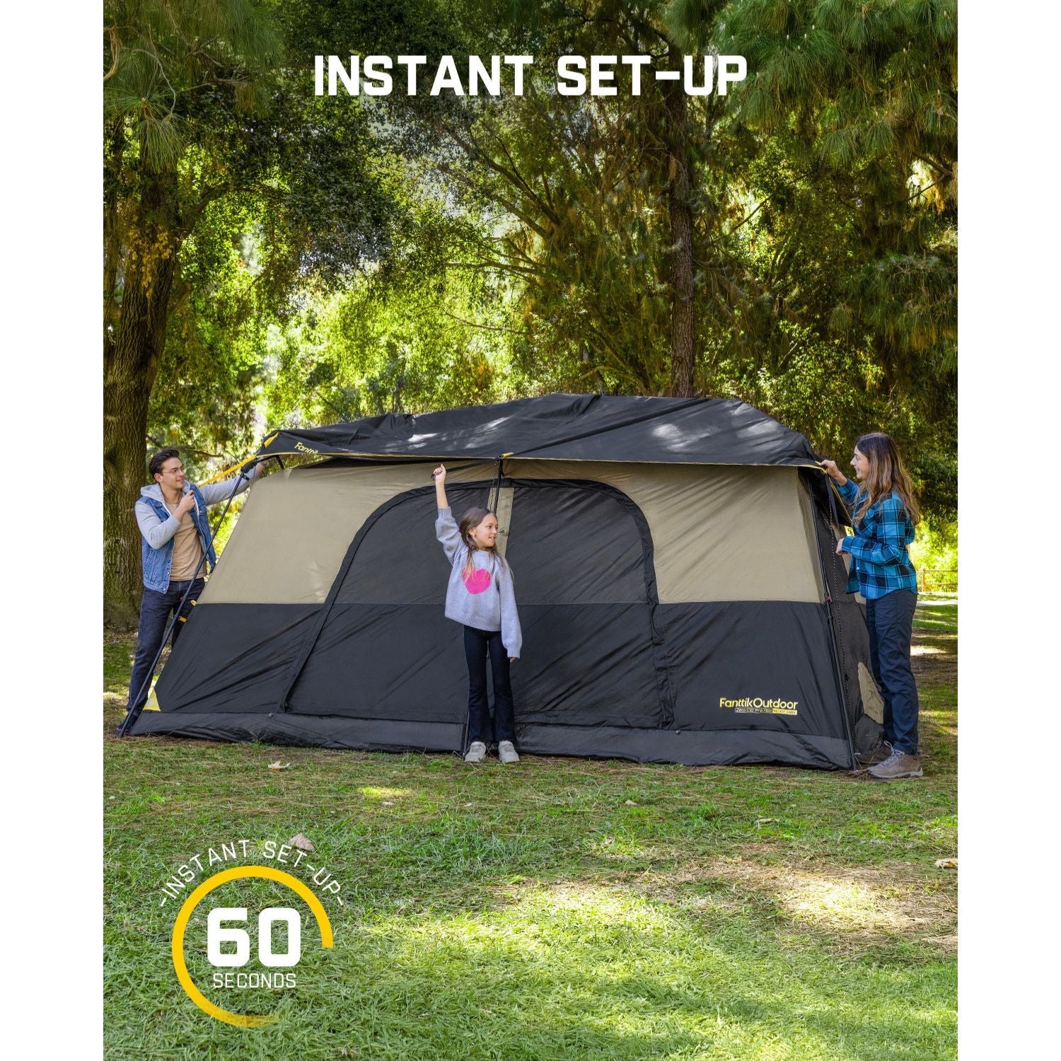 FanttikOutdoor Zeta C10 Pro Max 10 Person Camping Tent