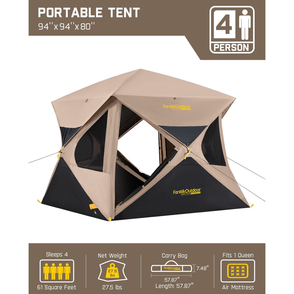 FanttikOutdoor Alpha C4 Ultra Instant Cabin Tent