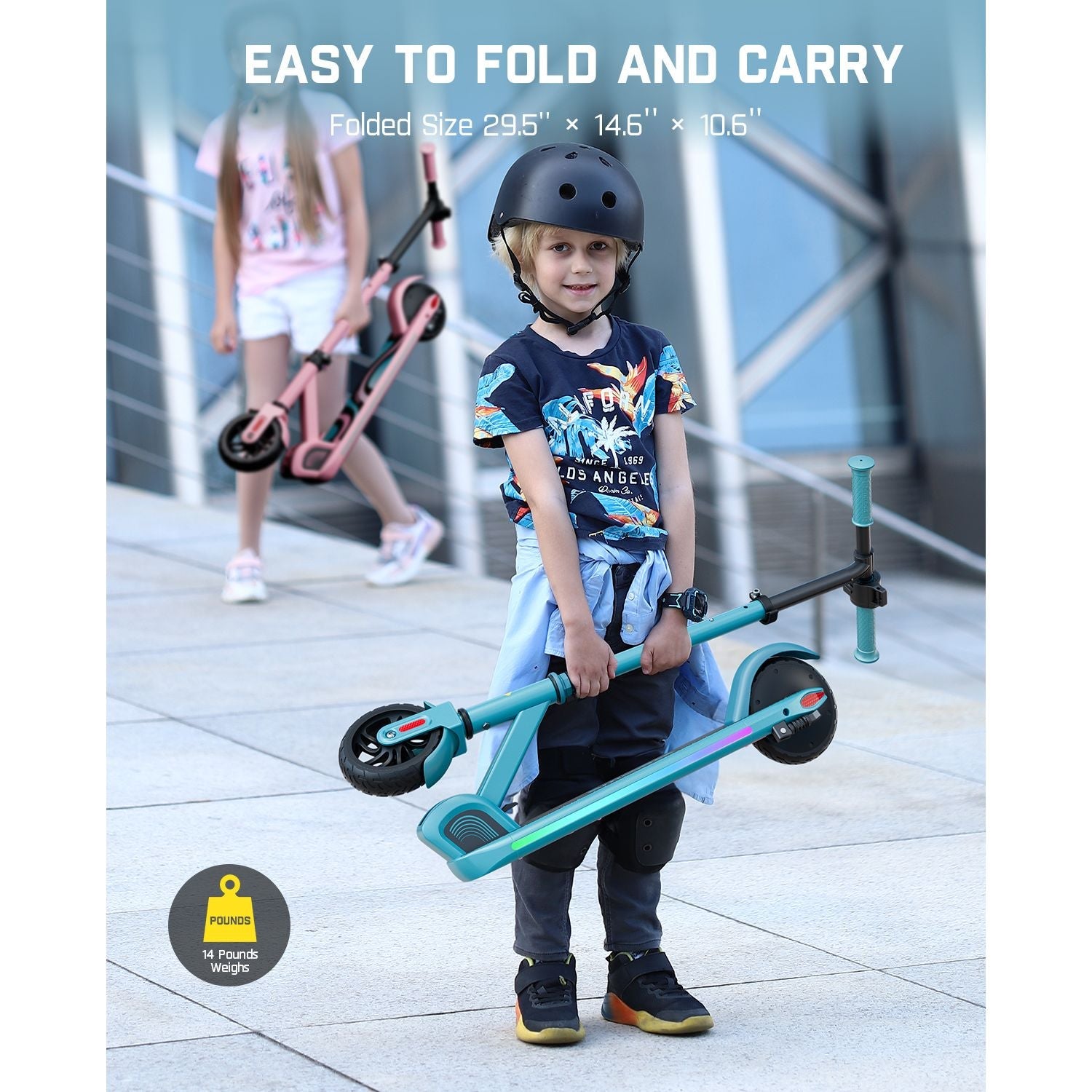 FanttikRide C9 Pro Electric Scooter for Kids Blue