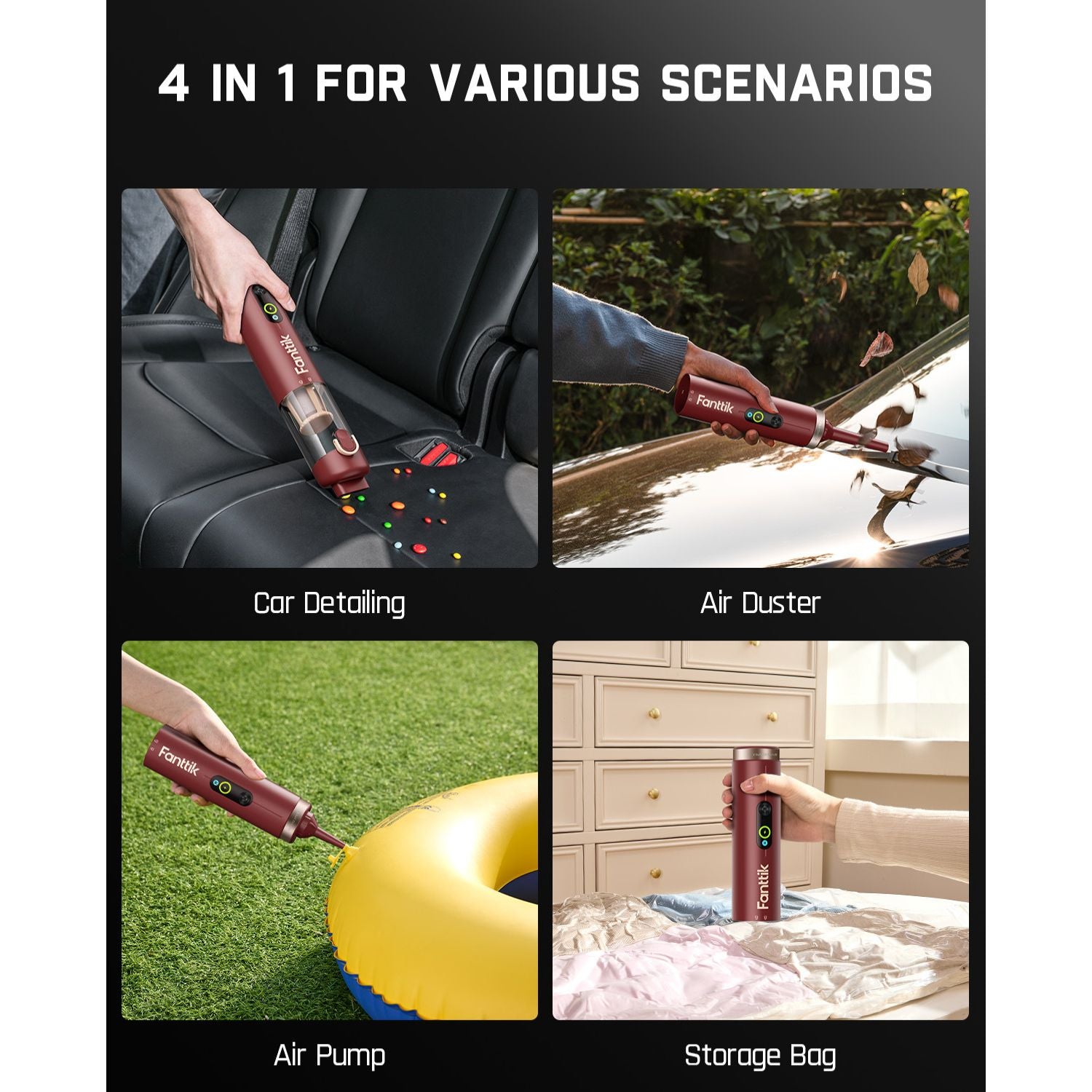 Fanttik Slim V10 Apex Cordless Car Vacuum