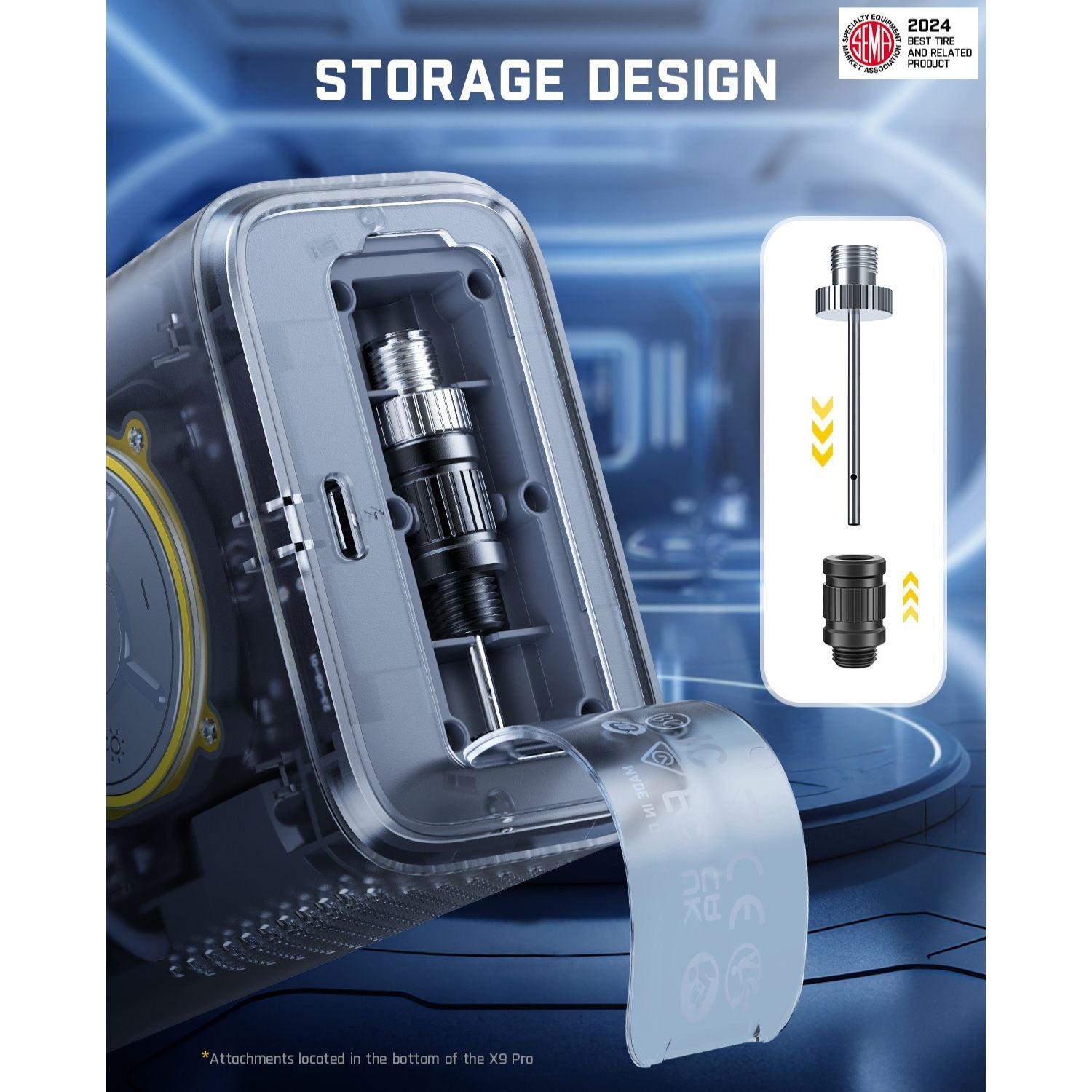 Fanttik X9 Pro Portable Tire Inflator Mechanical Gray