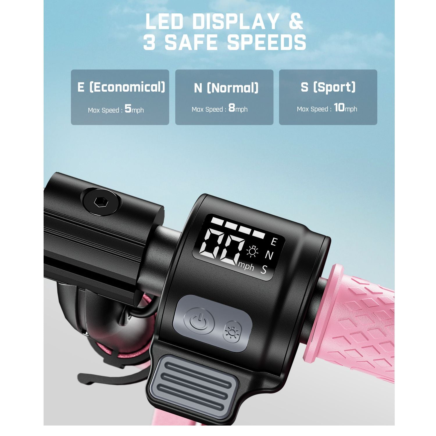 FanttikRide C9 Pro Electric Scooter for Kids Pink