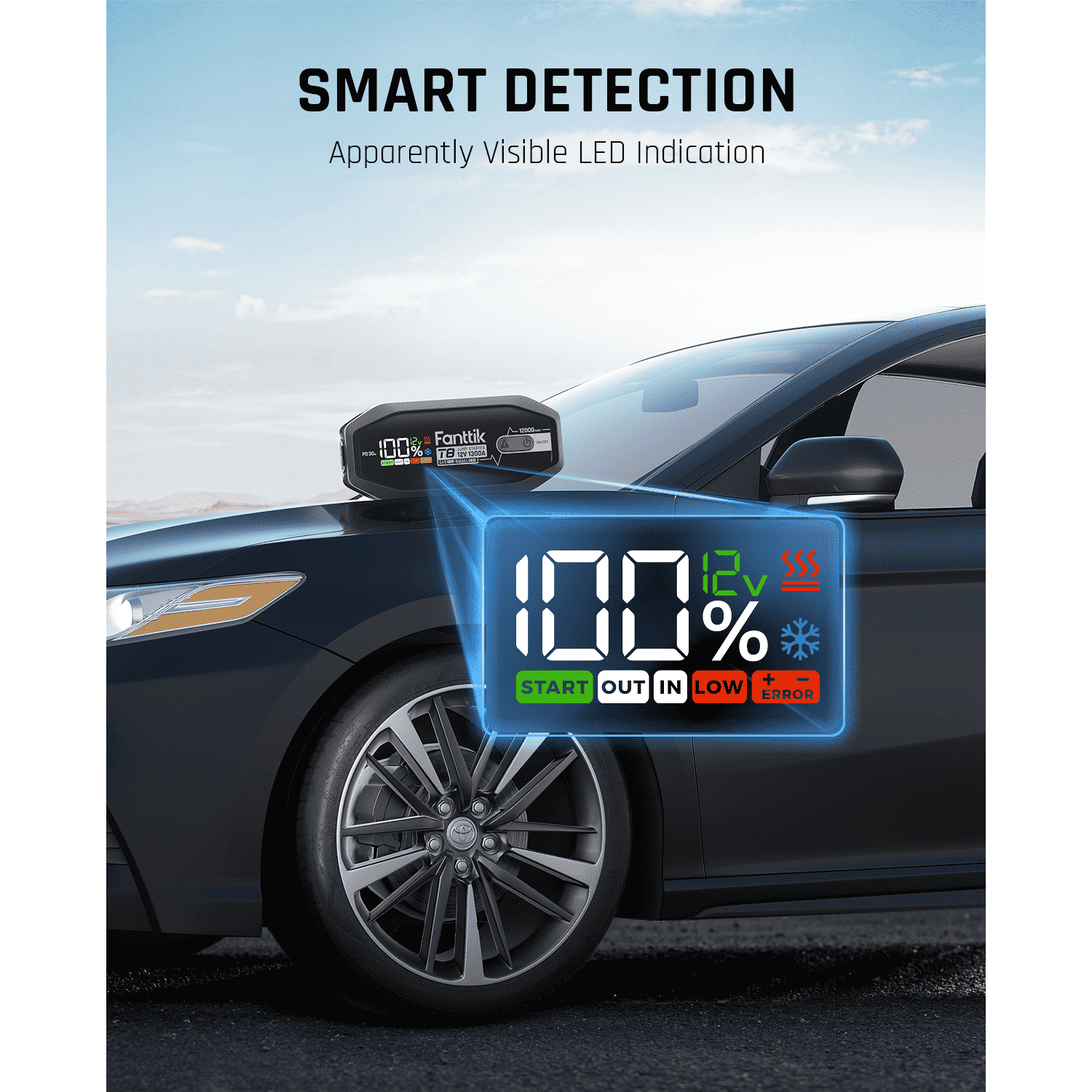 Fanttik T8 1300 Amp Jump Starter