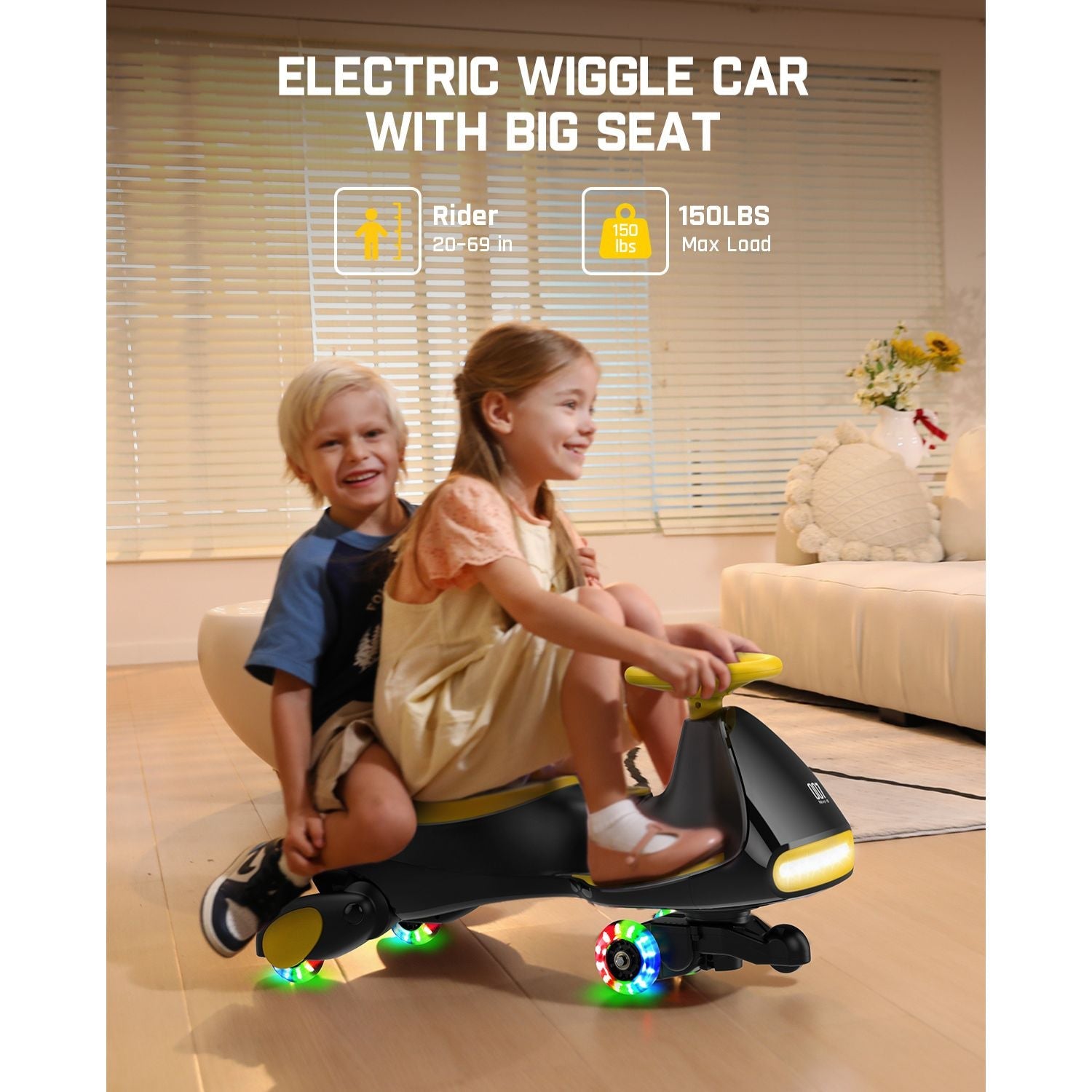 FanttikRide N7 Classic 6V Electric Wiggle Car with Pedal