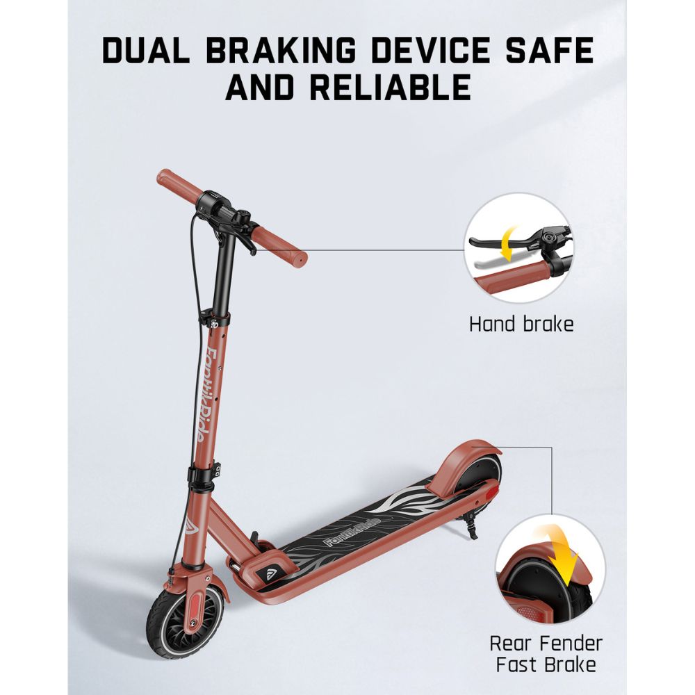 FanttikRide T9 Electric Scooter for Teens Antique Red