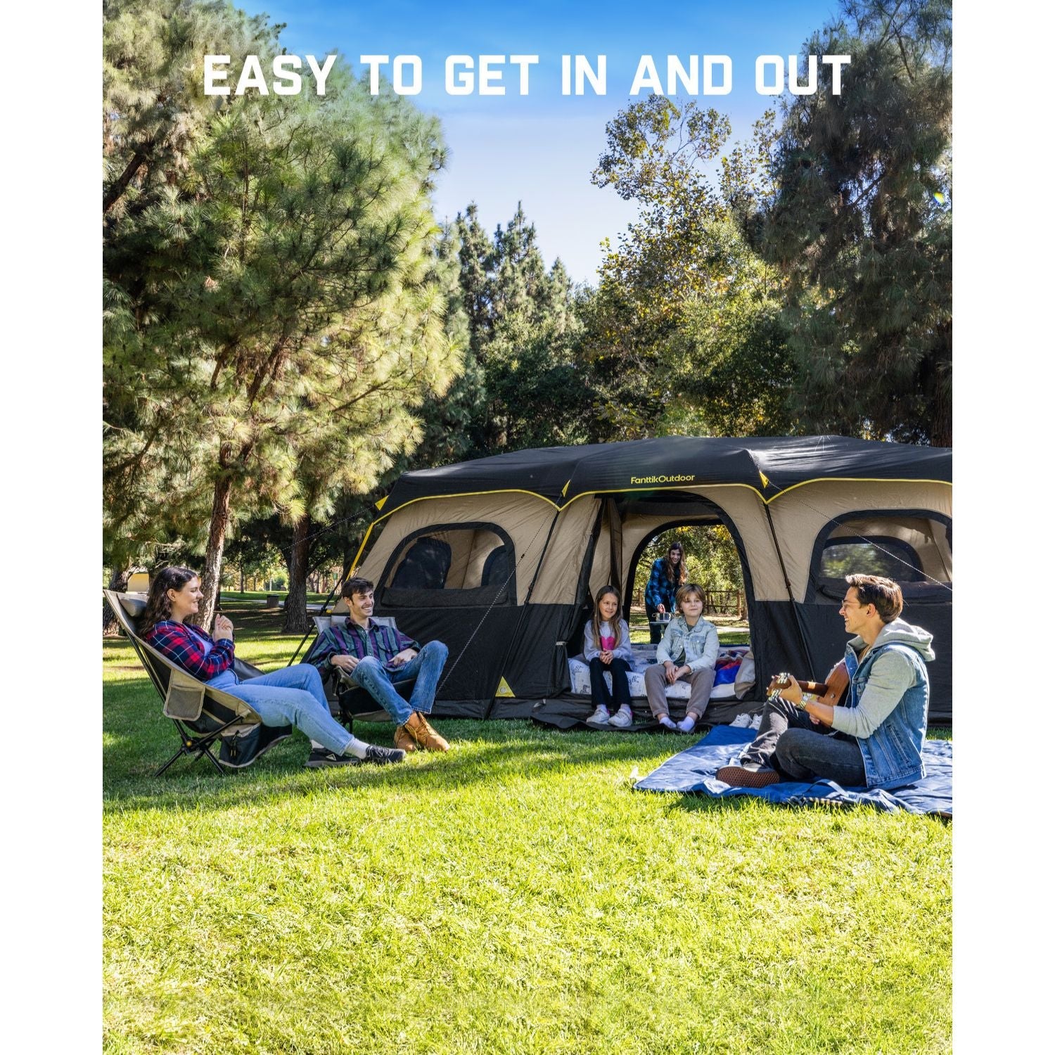 FanttikOutdoor Zeta C12 Pro Max 12 Person Camping Tent