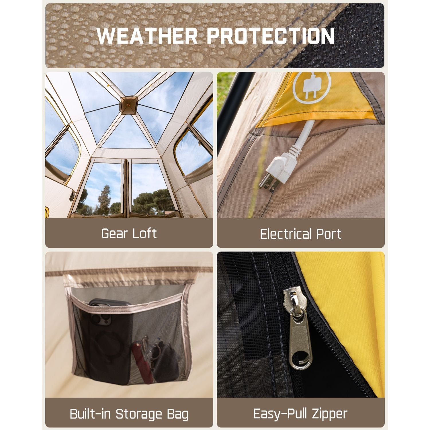 FanttikOutdoor Zeta C10 Air 10 Person Camping Tent