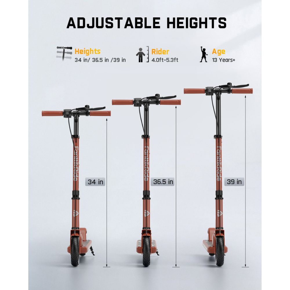 FanttikRide T9 Electric Scooter for Teens Antique Red