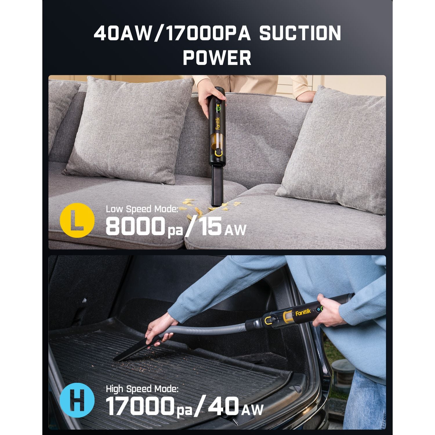 Fanttik Slim V10 Mate Cordless Car Vacuum