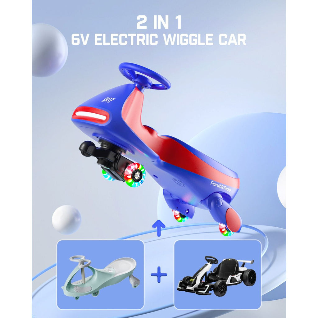 FanttikRide N7 Classic 6V Electric Wiggle Car with Pedal