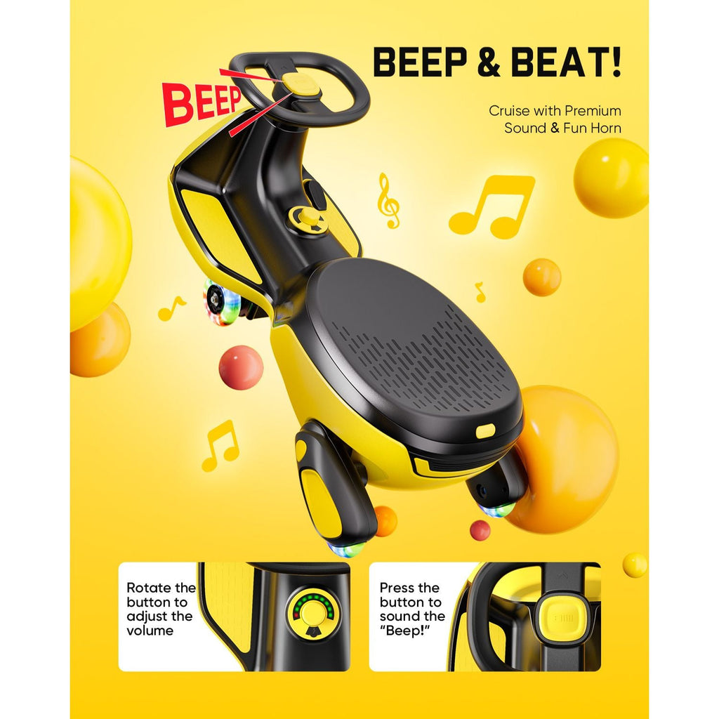 FanttikRide N10 Classic 6V Electric Wiggle Car with Pedal