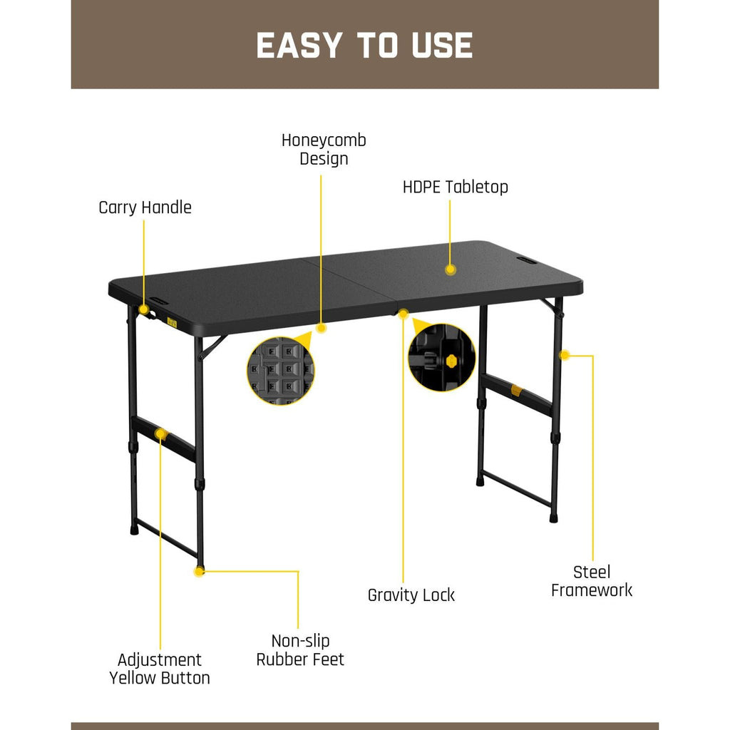 FanttikOutdoor Zeta X4 Pro 4ft Folding Table
