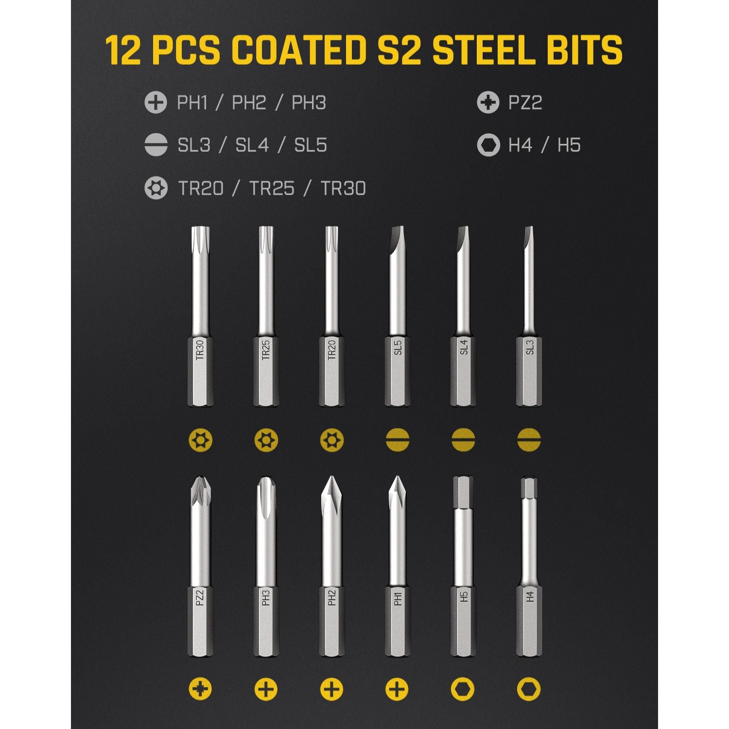 Fanttik X1 Mag Screwdriver Bits