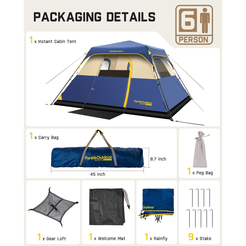 FanttikOutdoor Zeta C6 Pro Camping Tent
