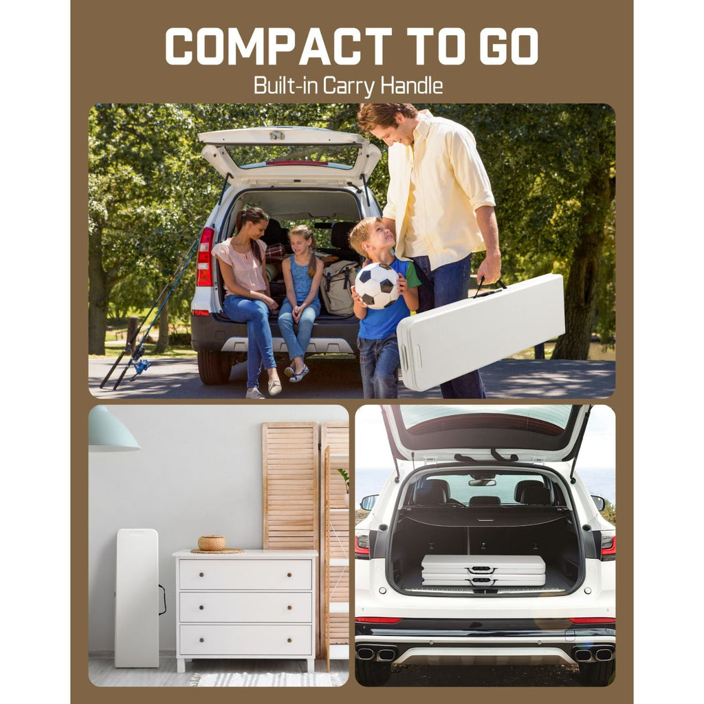 FanttikOutdoor Zeta I6 Pro 6ft Folding Table (2-Pack)