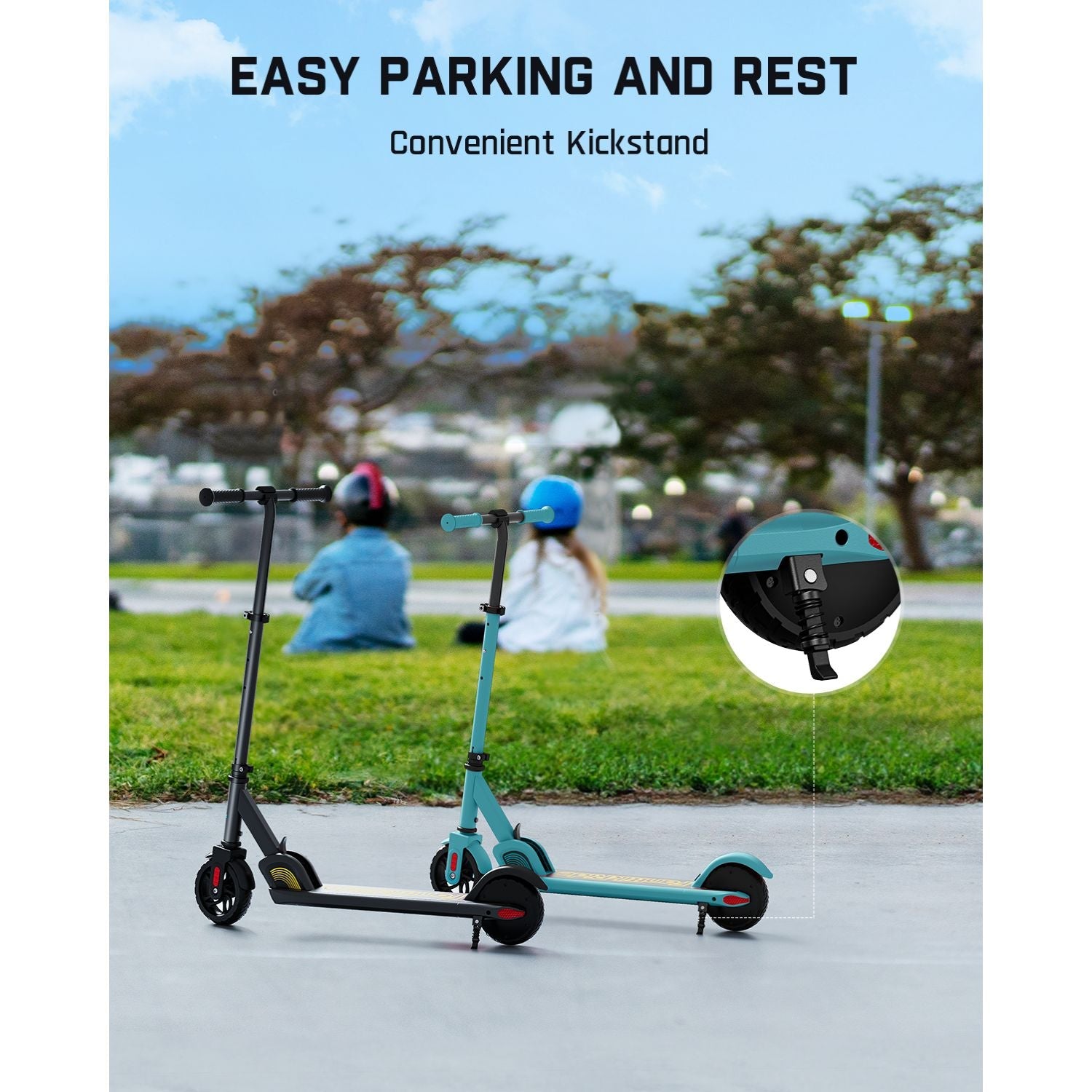 FanttikRide C9 Electric Scooter for Kids Blue