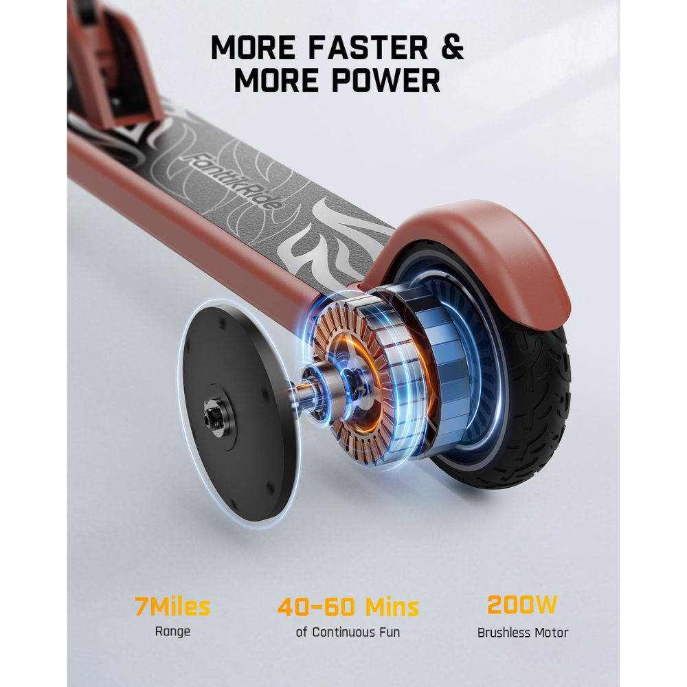 FanttikRide T9 Electric Scooter for Teens Antique Red
