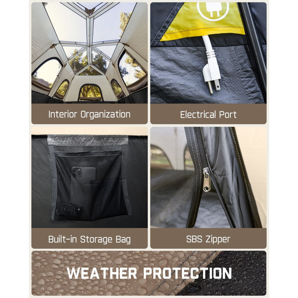 FanttikOutdoor Zeta C12 Pro Max 12 Person Camping Tent