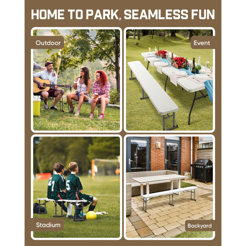 FanttikOutdoor Zeta I6 Pro 6ft Folding Table (2-Pack)