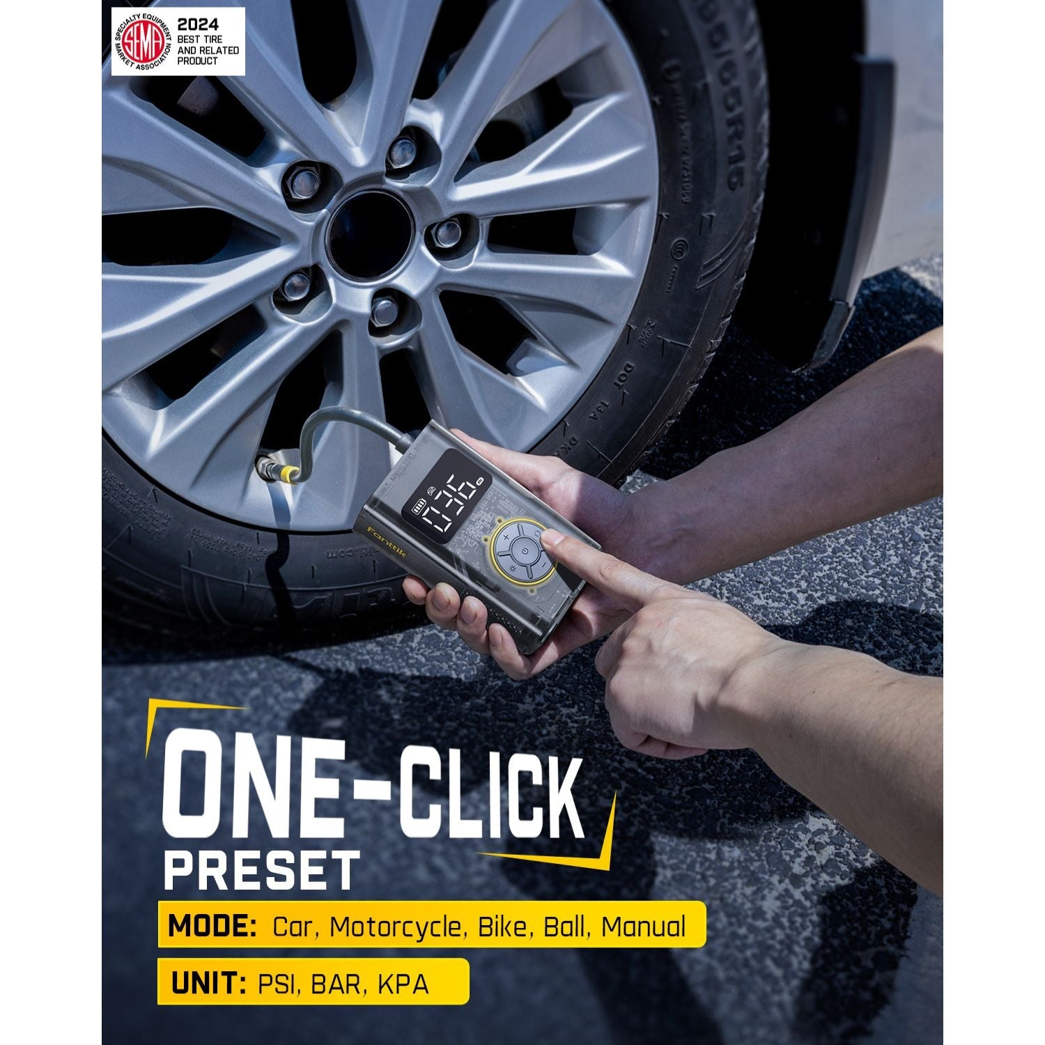 Fanttik X9 Pro Portable Tire Inflator Mechanical Gray