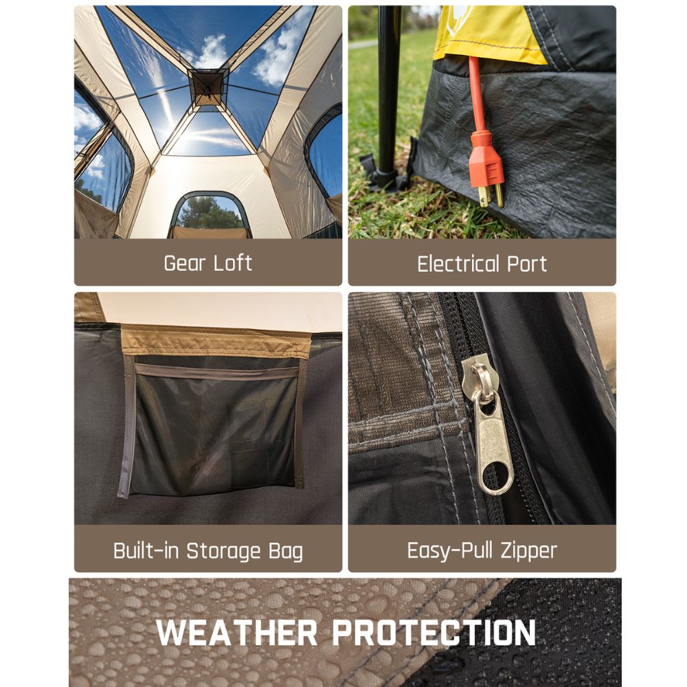 FanttikOutdoor Zeta C8 Pro 8 Person Camping Tent