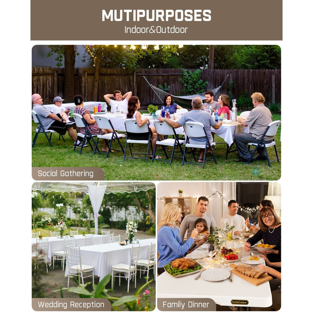 FanttikOutdoor Zeta X8 Pro 8ft Folding Table