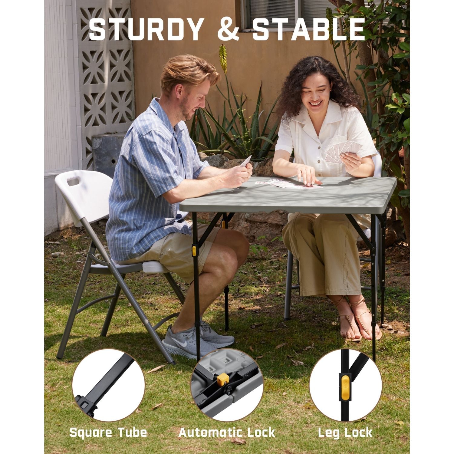 FanttikOutdoor Zeta S4 Pro 34" Square Folding Table