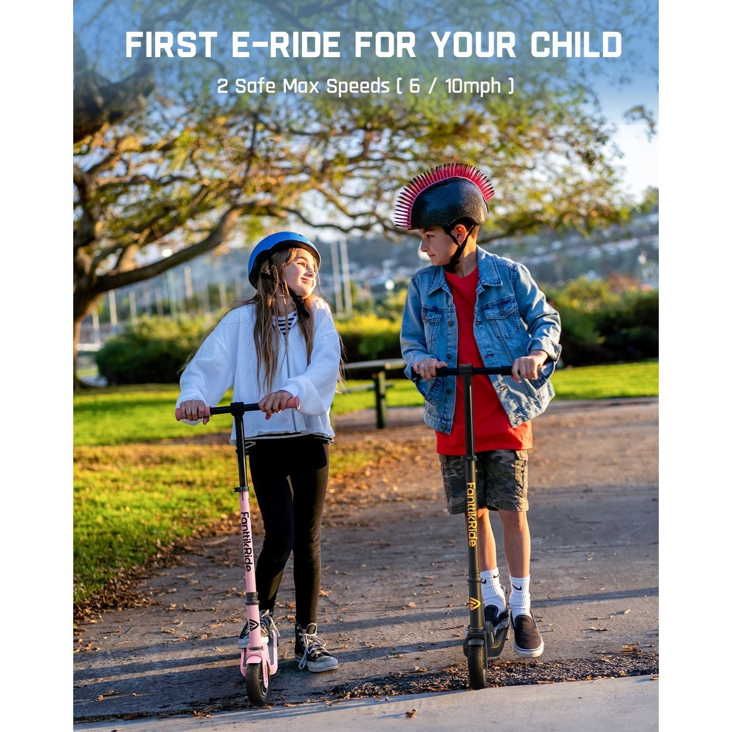 FanttikRide C9 Electric Scooter for Kids Pink