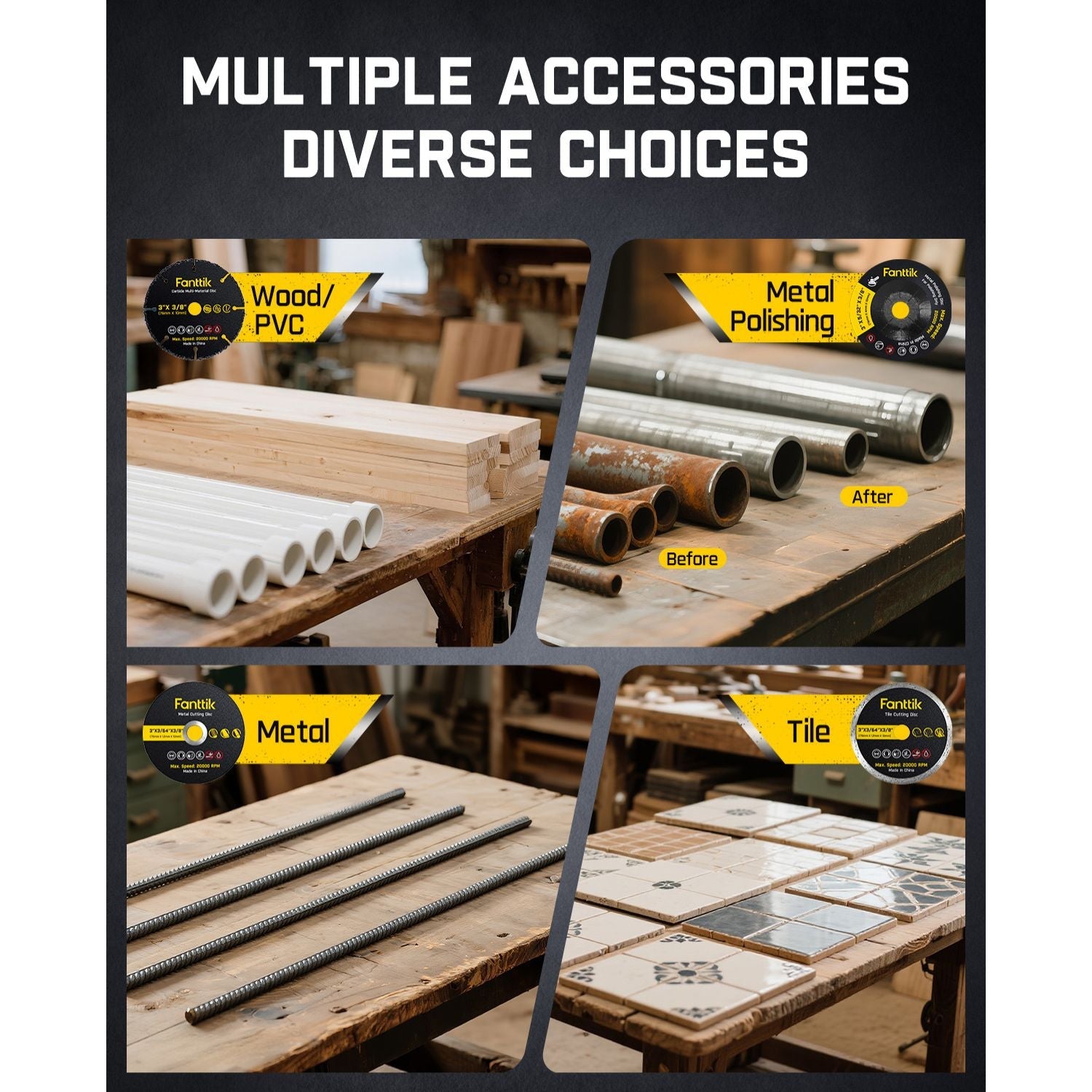 Fanttik M10 ACE Cordless Angle Grinder