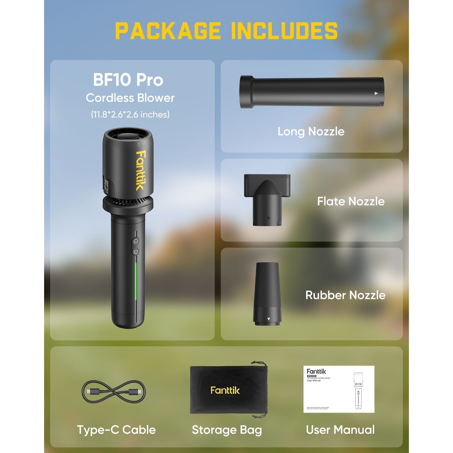 Fanttik BF10 Pro Cordless Leaf Blower