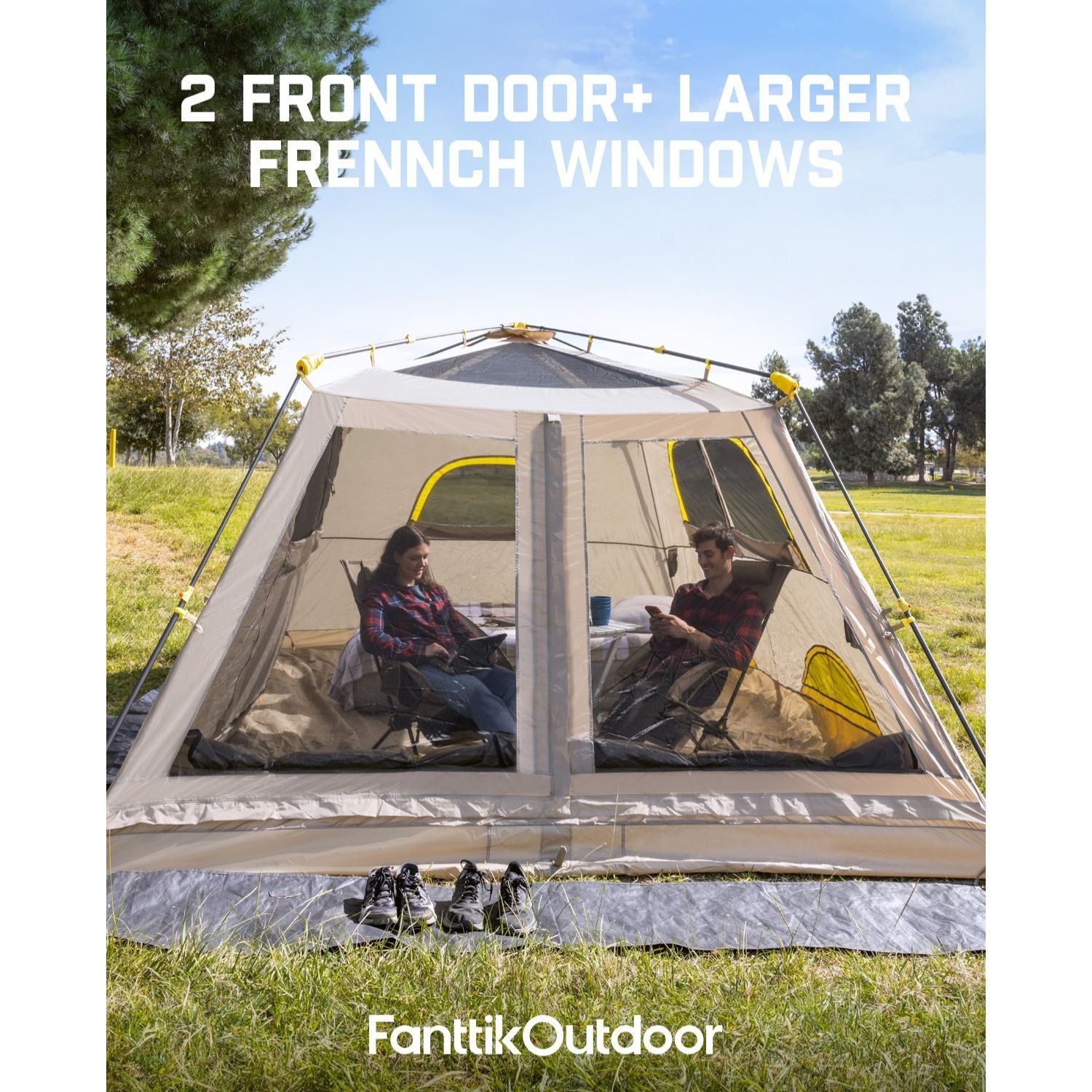 FanttikOutdoor Zeta C10 Air 10 Person Camping Tent