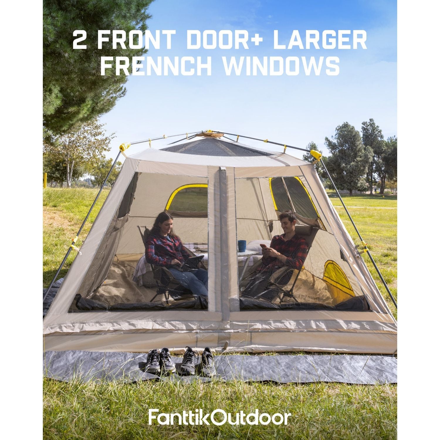 FanttikOutdoor Zeta C8 Air 8 Person Camping Tent