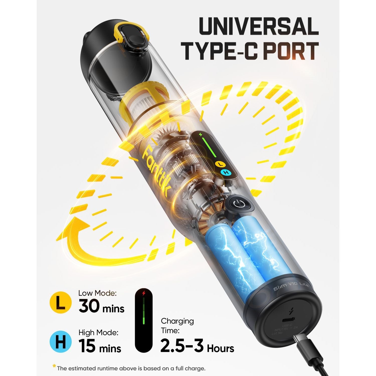 Fanttik Slim V10 Lite Cordless Handheld Vacuum