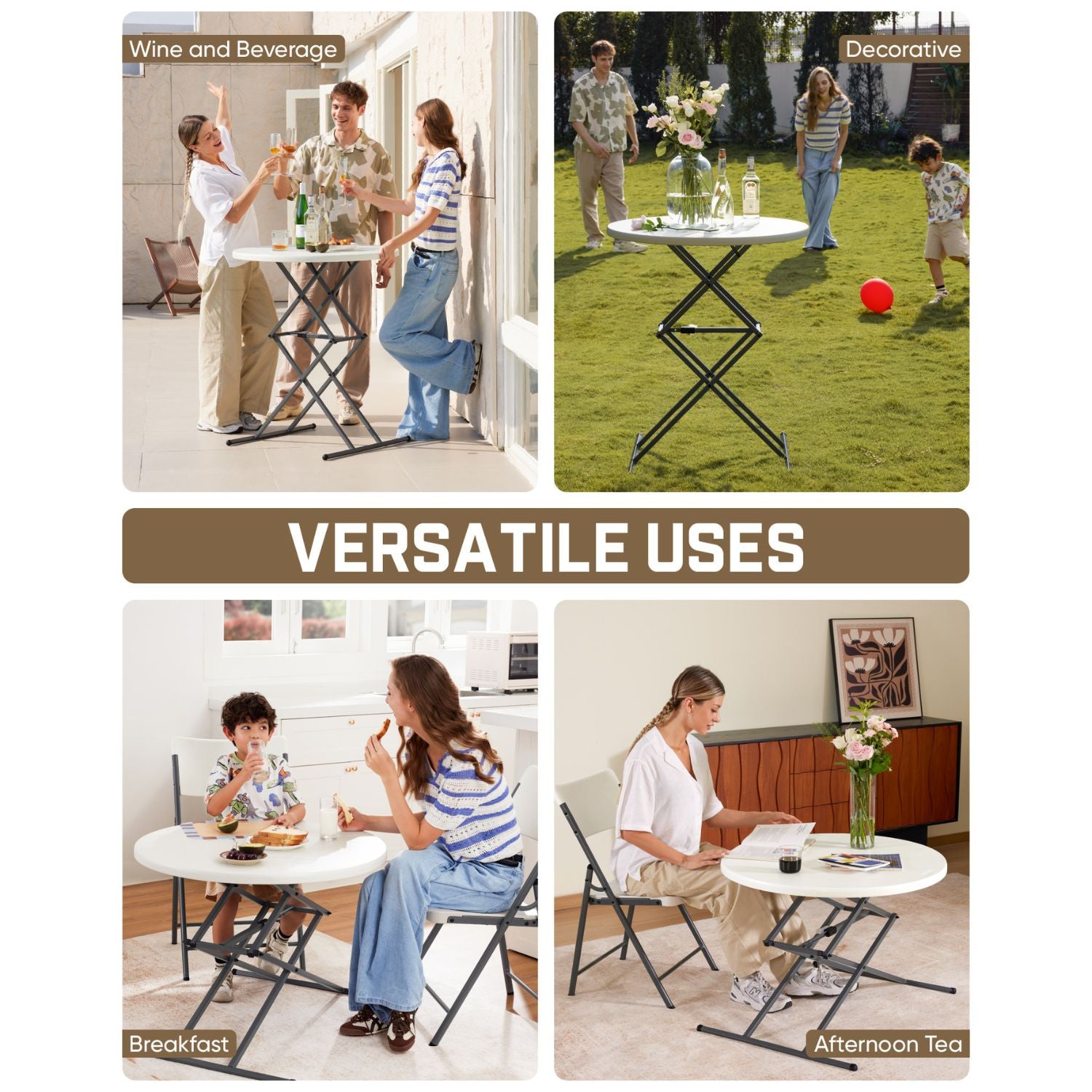 FanttikOutdoor Zeta O3 Pro 32" Folding Table (2-Pack)