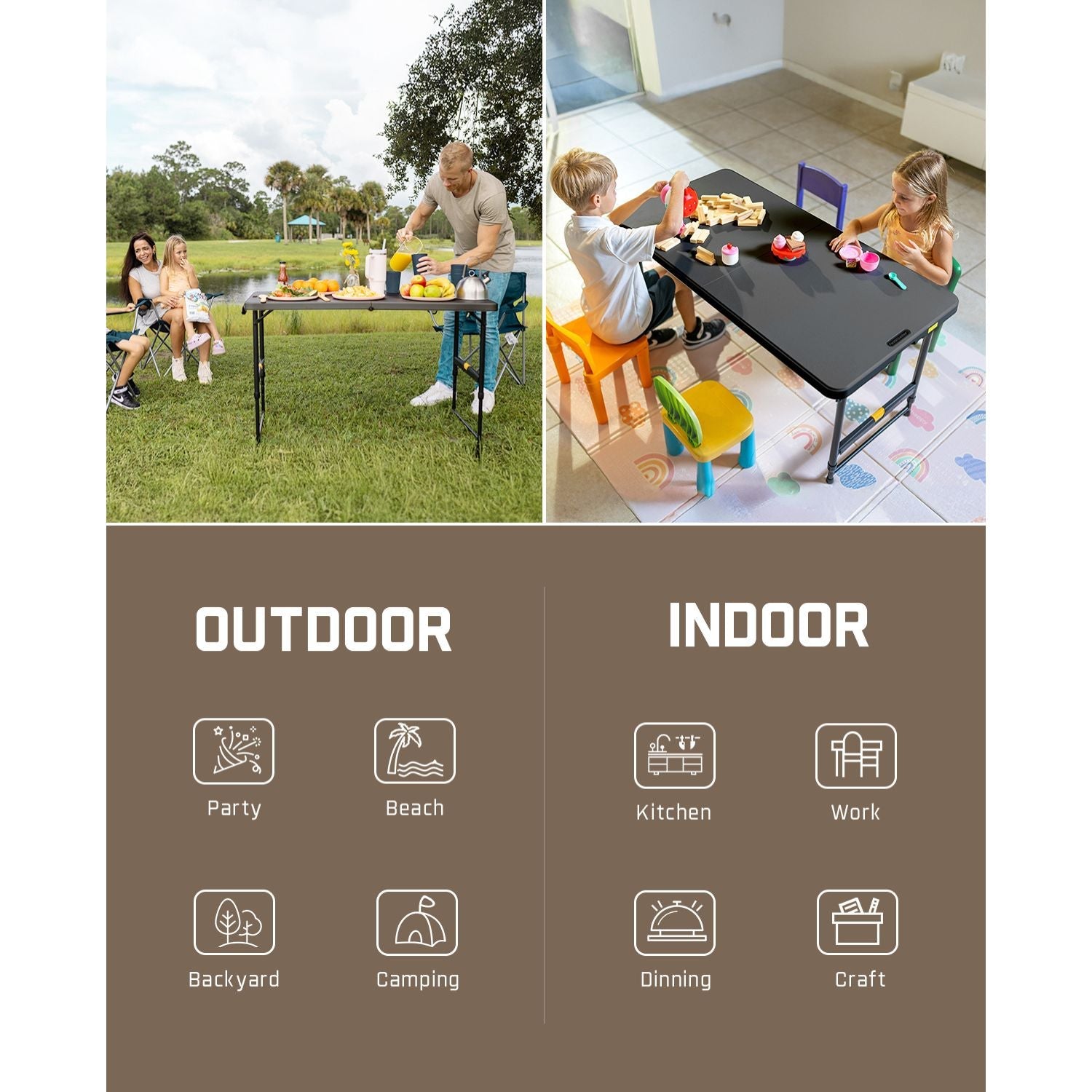 FanttikOutdoor Zeta X4 Pro 4ft Folding Table