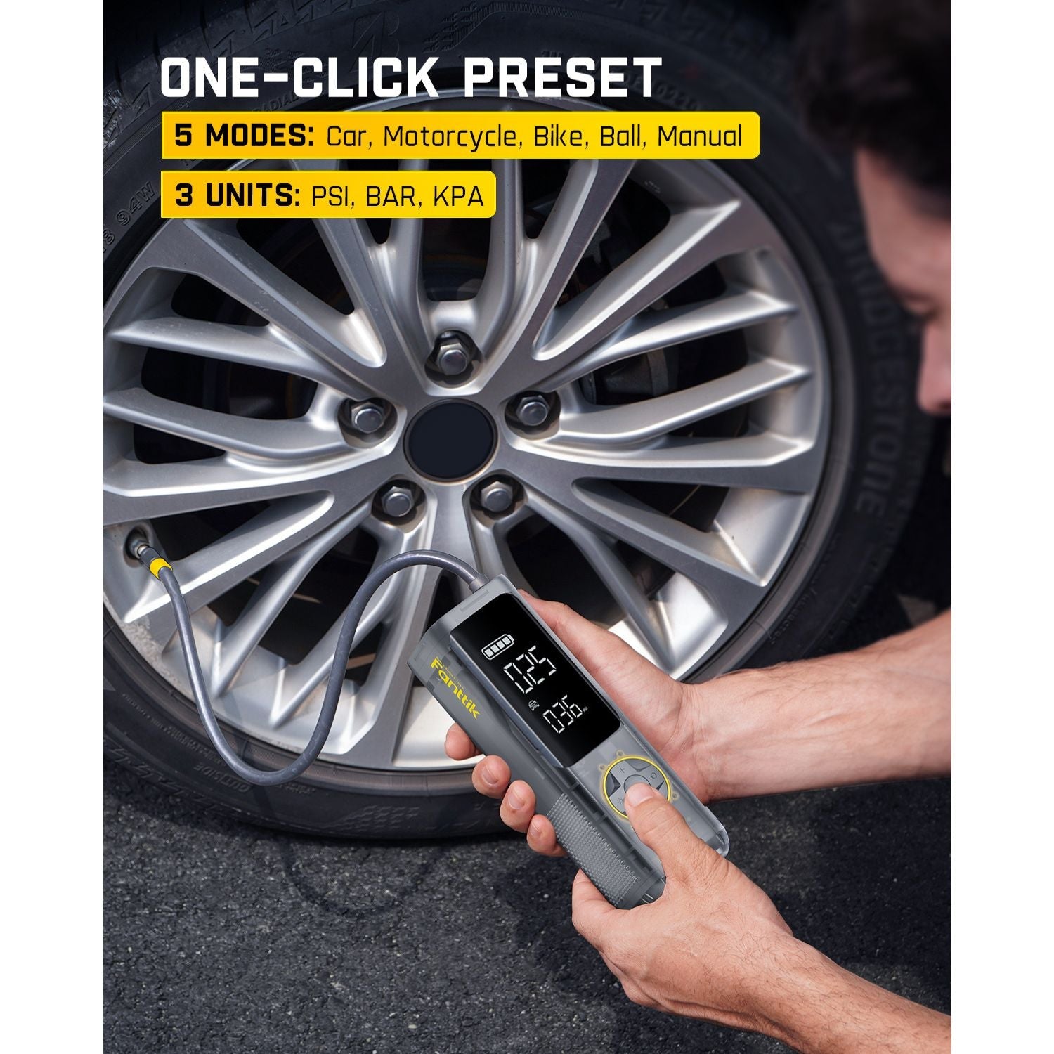 Fanttik X8 APEX® Tire Inflator Mechanical Gray